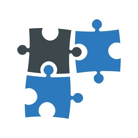 Puzzle Pieces Icon Vector And Glyph Vector Art At Vecteezy