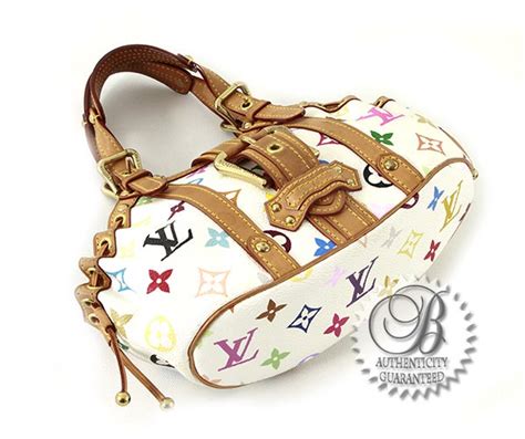 Louis Vuitton Monogram Canvas Multicolor White Theda Pm Bag For Sale At 1stdibs