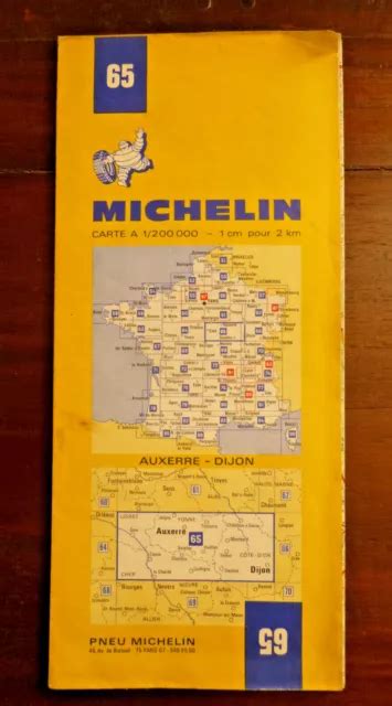 Carte Michelin Ancienne Auxerre Dijon N Chelle