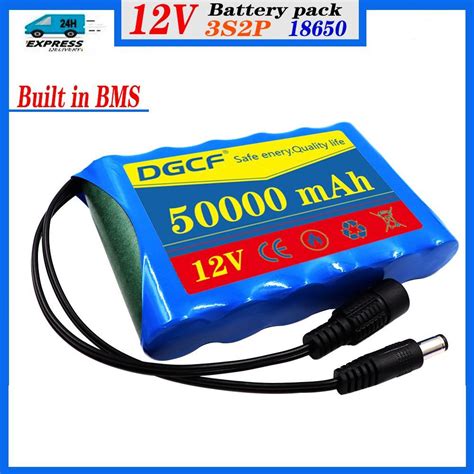 100%. Новый 12V 50000 мАч. 3S2P Литиевые батареи 18650 Защитные панели ...