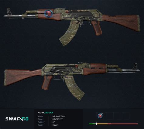 AK 47 Jaguar MW Minimal Wear CSGO SKINS ITEM Rifle AK Video Gaming