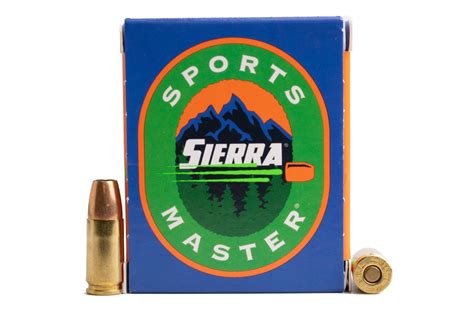 Sierra Bullets A812419 9mm Luger 124gr JHP Sports Master 20 Box