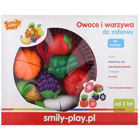 SMILY PLAY Owoce warzywa w koszyku do krojenia nóż porównaj ceny