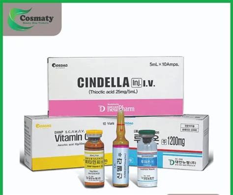 Cindella Glutathione Injections Full Set Packaging Type Box