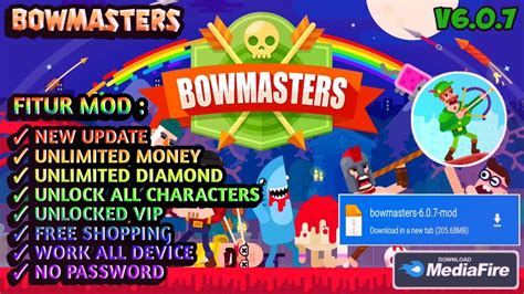 Bowmasters Mod Apk Terbaru 2024 Apk V6 0 7 Unlimited Money Unlock