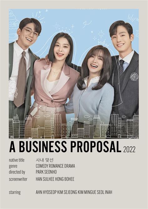 A Business Proposal Minimalist Poster Korean Drama Korean Drama List