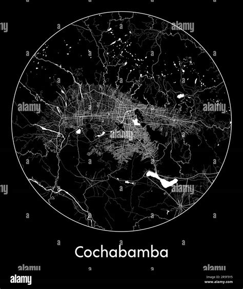 City Map Cochabamba Bolivia South America vector illustration Stock ...