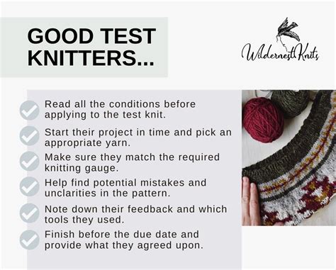 Guide To Test Knitting How To Become A Test Knitter WildernestKnits