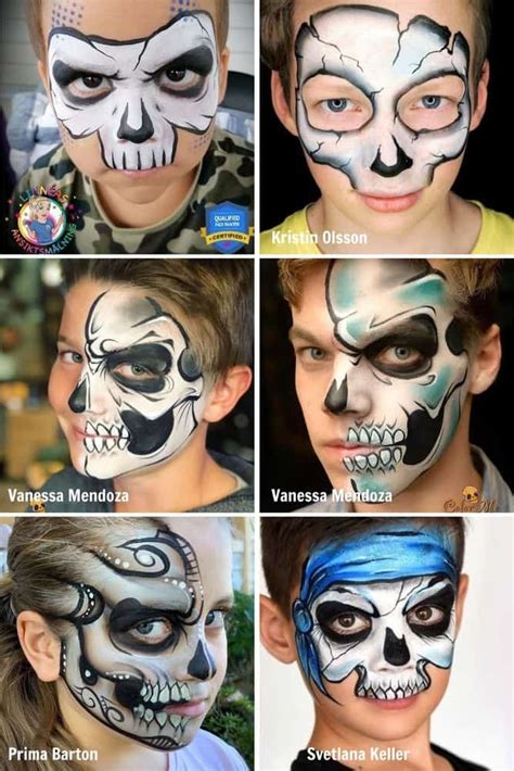 Crazy Skull Face Paint