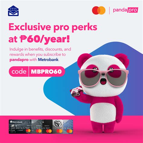 Metrobank Card On Twitter Get A 12 Month Subscription To Pandapro For