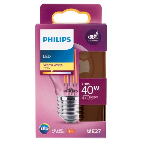 Philips Led Sfera Filamento W E K Carrefour