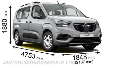 Opel Combo Xl Abmessungen Kofferraumvolumen Und Hnlichen