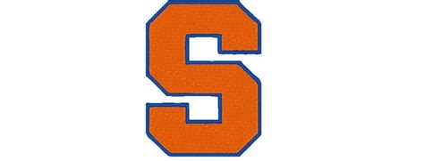 Syracuse Orange football logo Embroidery by WillowEmbroidery