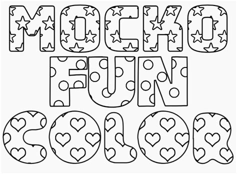 🐌 Fonts for Coloring [FREE] - MockoFUN