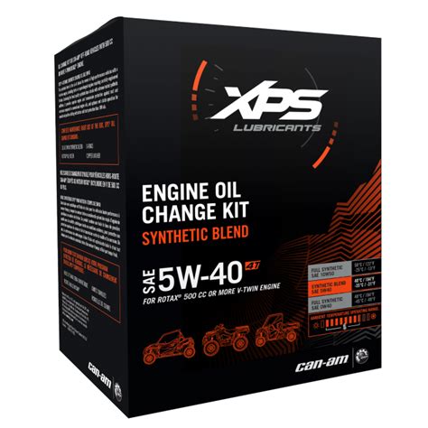 Kit revizie ulei XPS 5w40 atv Canam/Brp ulei motor+filtru oem