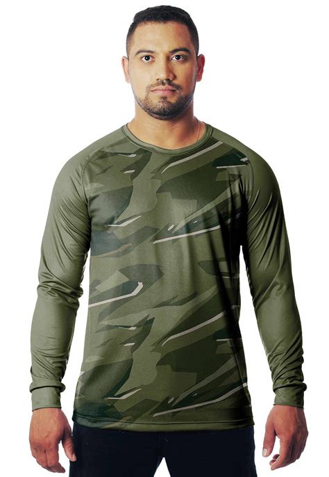 CAMISETA CAMUFLADA PARABELLUM LAZER MANGA LONGA MASCULINA