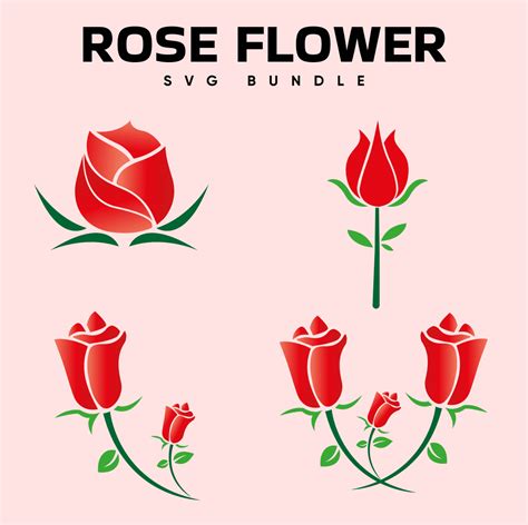 Rose Flower SVG – MasterBundles