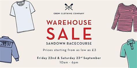 Crew Clothing Warehouse Sale Sample Sale In Esher