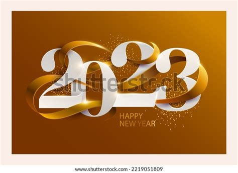 New Years 2023 Greeting Card Design Stock Vector (Royalty Free) 2219051809 | Shutterstock