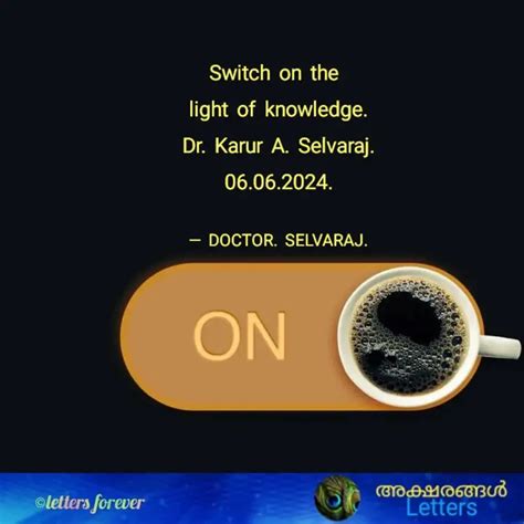 Switch On The Light Of K Quotes Writings By Doctor Selvaraj