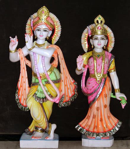 Washable Radha Krishna Marble Statue With Size Feet At Best