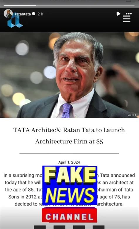 Is Ratan Tata launching an architecture firm? Here's the truth