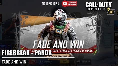 NEW FIREBREAK PANDA IN FADE AND WIN PANDA HUNT CALL OF DUTY MOBILE