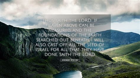 Jeremiah Kjv Desktop Wallpaper Thus Saith The Lord If Heaven