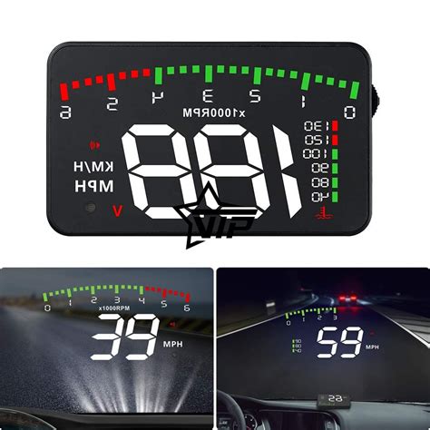 Автомобильный OBD2 спидометр, тахометр, вольтметр "HUD A900" (проекция ...