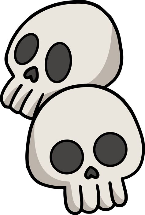 Skull Halloween Cartoon Colored Clipart 8823024 Vector Art at Vecteezy