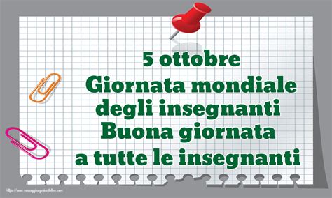 Cartoline Per La Giornata Mondiale Degli Insegnanti Ottobre