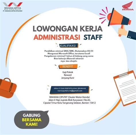 Lowongan Administrasi Staff Customer Relation Management AtmaGo