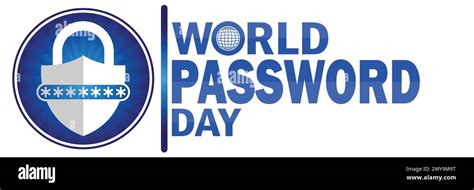 World Password Day Suitable For Greeting Card Poster And Banner Stock