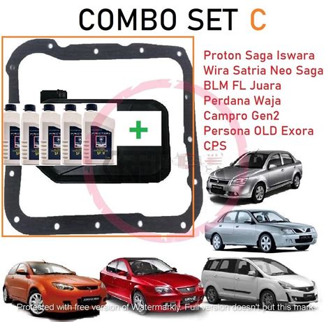 Sc Combo Minyak Gearbox Atf Auto Filter Gasket Md Proton