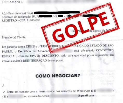 Golpistas Se Passam Por Escrit Rio De Advocacia E Aplicam Golpes Em