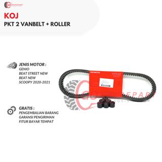 Jual HONDA PAKET 2 VANBELT ROLLER GENIO KOJ BEAT STREET NEW