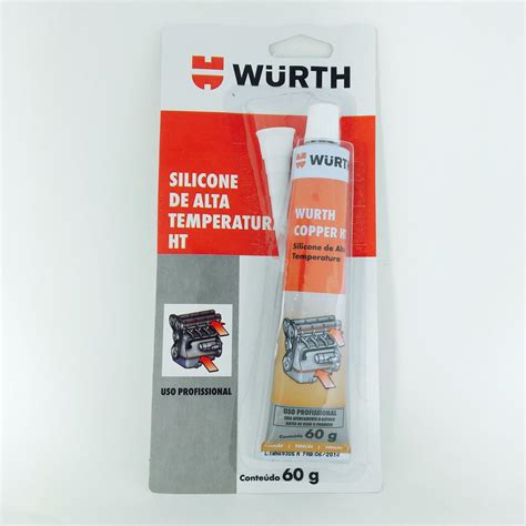 Cola Silicone Alta Temperatura Original Wurth Todas As Cores R 68 00