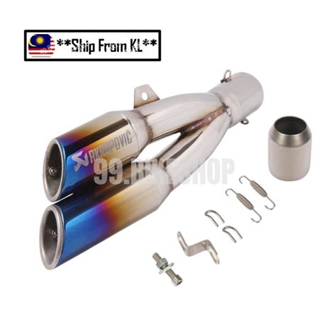 Inlet Mm Universal Motorcycle Akrapovic Exhaust Modified Muffler Only