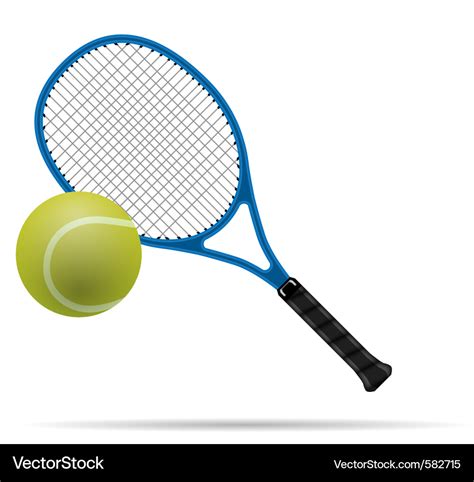 Racket And Tennis Ball Royalty Free Vector Image