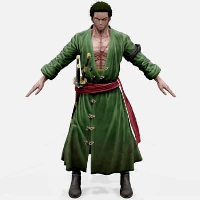 Zoro From Jump Force Free D Model By Migs