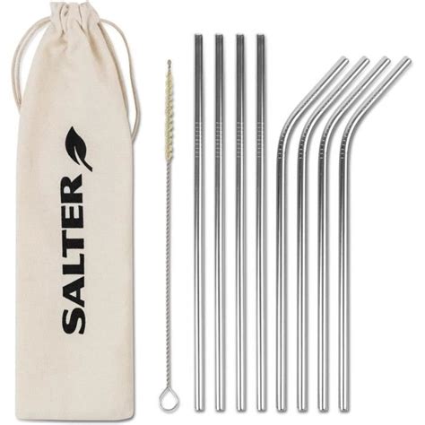 Ssxr Eco Pailles R Utilisables En Acier Inoxydable Lot De Paille