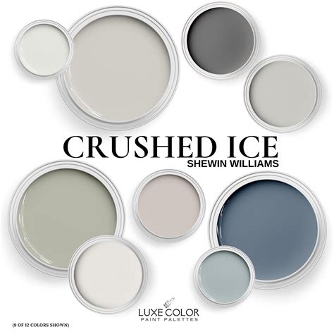Sherwin Williams Crushed Ice and Coordinating Color Palette | Neutral