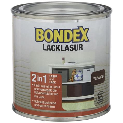 Bondex Lack Lasur F R Innen L Palisander Seidengl Nzend