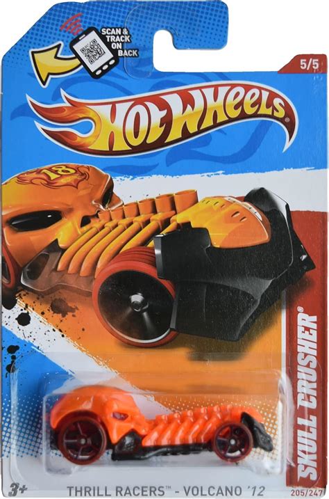 Amazon Hot Wheels Skull Crusher Thrill Racers Volcano Orange Toys