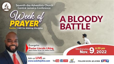 Wed Nov Cjc Online Church Week Of Prayer Pastor