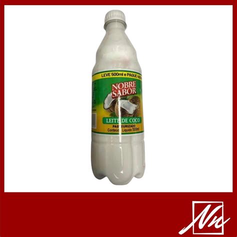 Leite De Coco Pasteurizado Pack Uni Nobre Sabor Ml Shopee