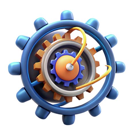 Interlocking Gears Complex Machine System Animation 56596073 PNG