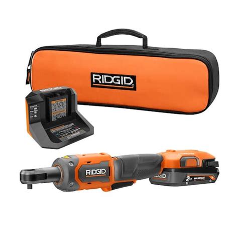 Ridgid V Brushless Cordless In Ratchet Kit With Ah Battery