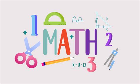 Cartoon maths elements background, education logo 13115384 Vector Art ...