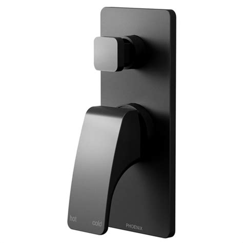 Buy Rush Wallshower Mixer W Diverter Matte Black Online In Australia